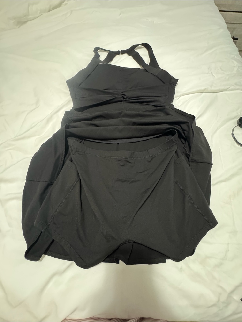 HALARA Black athletic dress with built in shorts - Picture 4 of 6